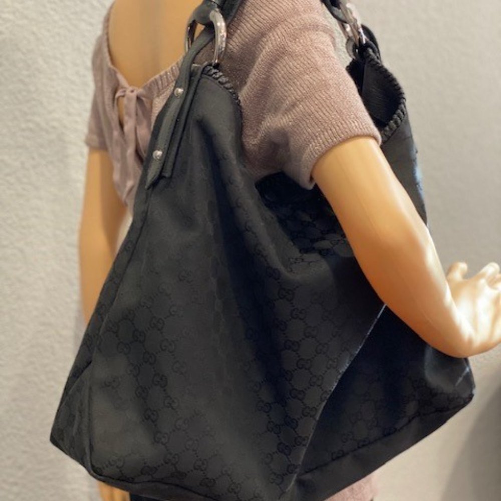 Gucci XL Horsebit Black Hobo CLEAN!